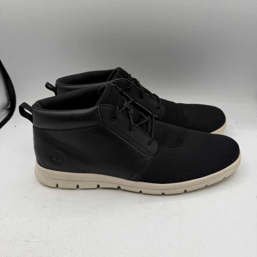Timberland Graydon Mid Chukka Boots Mens Sz 12 Black Lightweight Ankle Shoes
